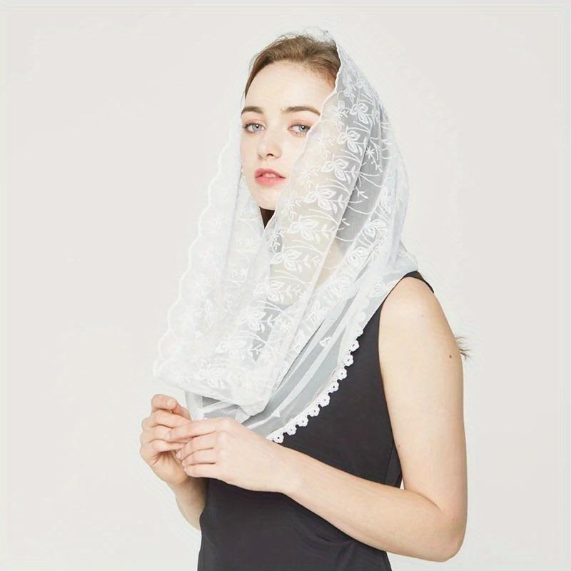 Infinity Scarf Knit - Women Chapel Veils Lady Mantilla Infinity