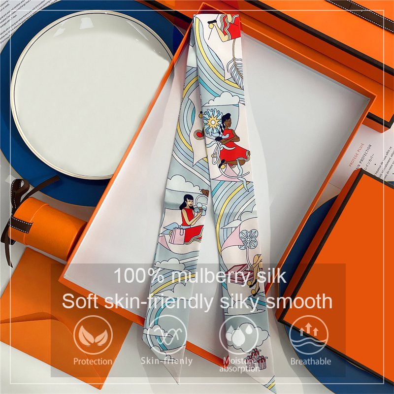 Women 100% Mulberry Silk Scarf - Silk Neck Scarf recension och pris