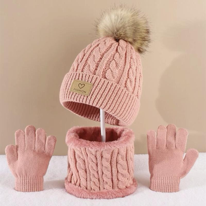 Toddler Kids Pom Pom Decor Bea - Infinity Scarf Knit recension och pris
