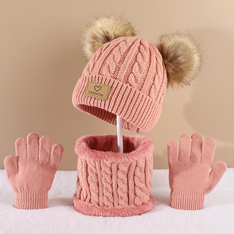 Toddler Kids Pom Pom Decor Bea - Infinity Scarf Knit recension och pris