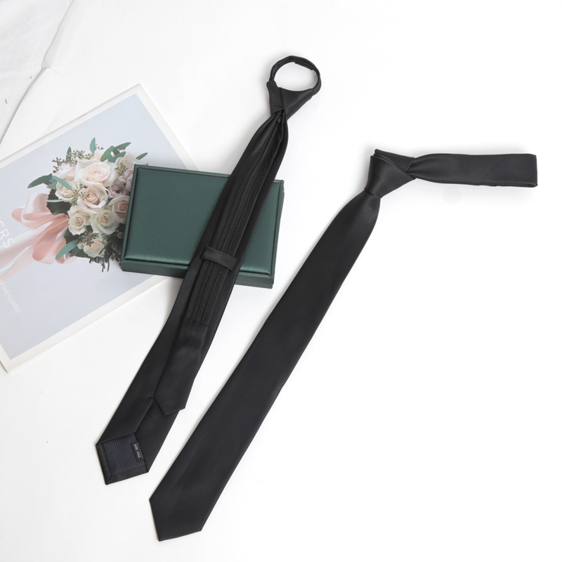 Black Colors Zipper Tie Handma - Skinny Tie Men recension och pris