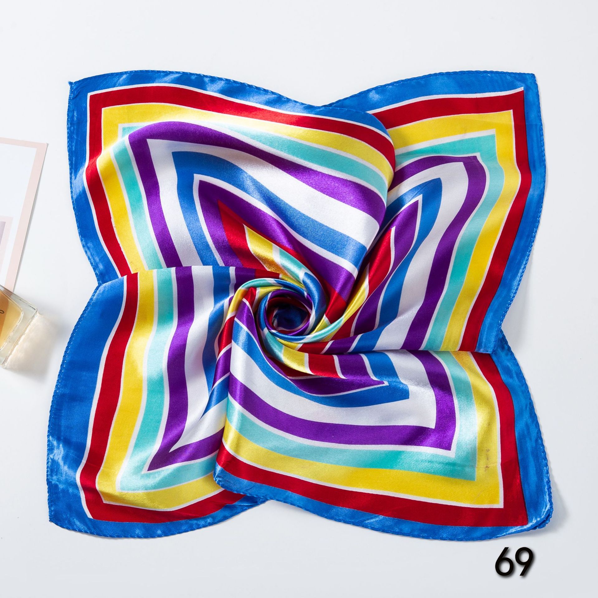 50*50cm Square Silk Scarves Sc - Face Scarf Mask recension och pris