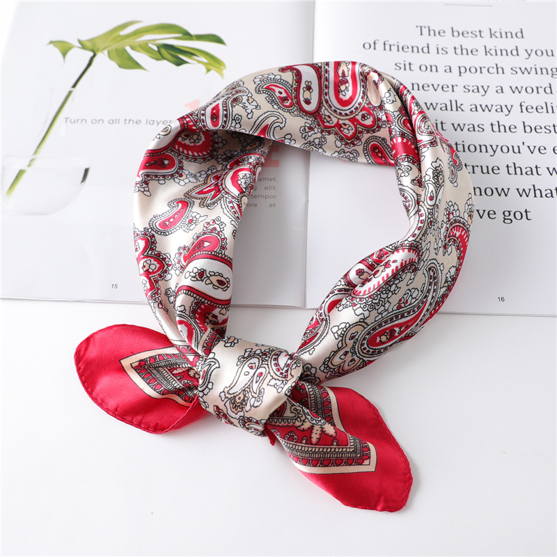 60cm Luxury Square Silk Scarf  - Silk Neck Scarf recension och pris