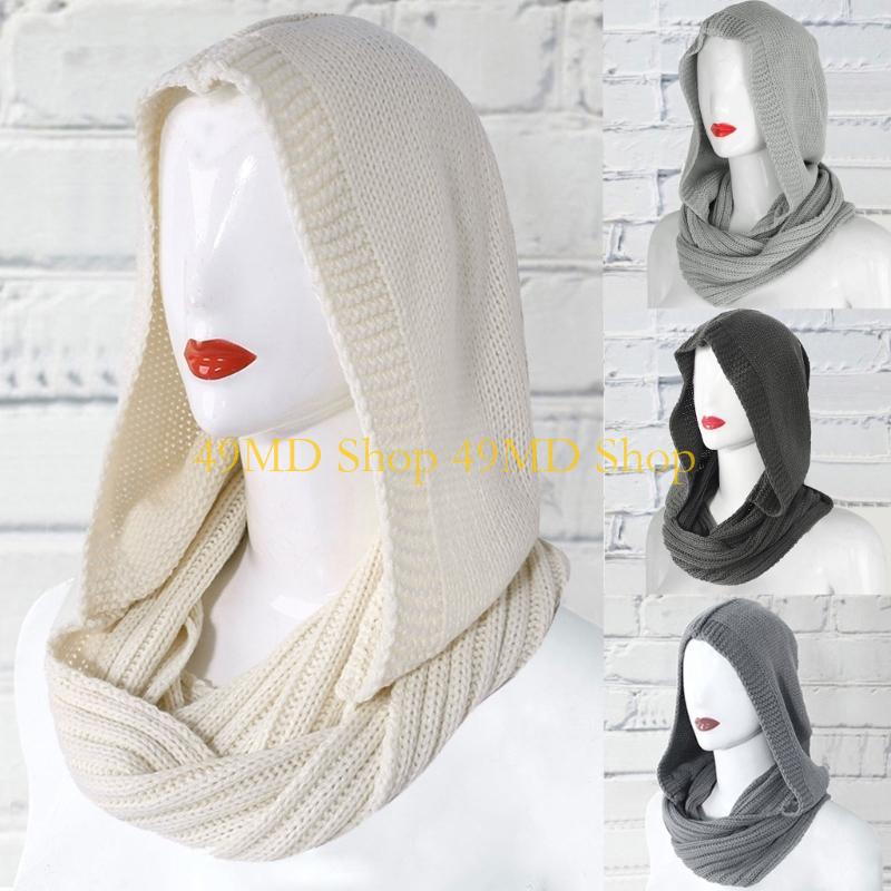 49MD Winter Hat for Women Hood - Infinity Scarf Knit recension och pris