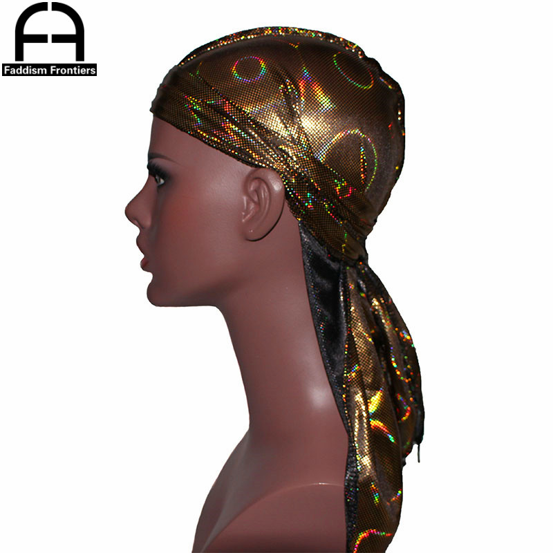 New Men's Colorful Sparkly Sil - Bandana Doo Rag recension och pris