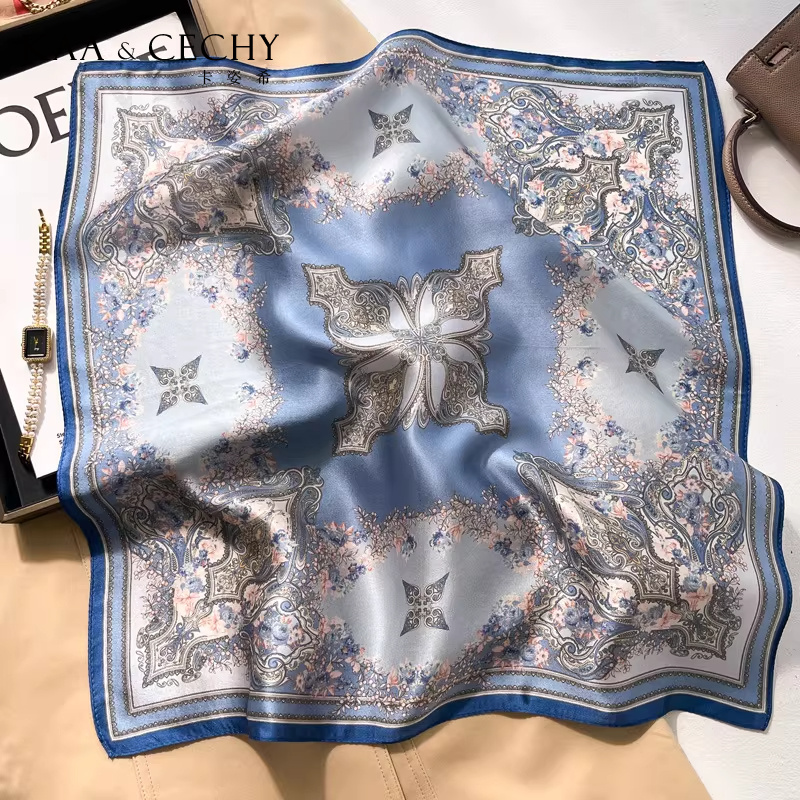 Baroque Floral 100% Mulberry S - Head Wrap Turban recension och pris