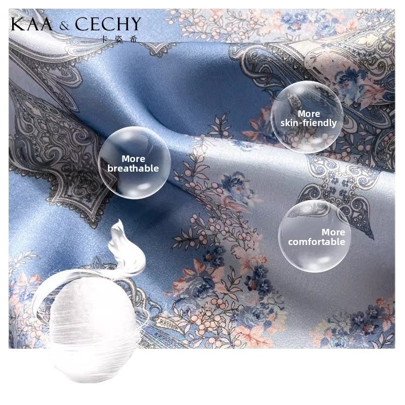 Baroque Floral 100% Mulberry S - Head Wrap Turban recension och pris