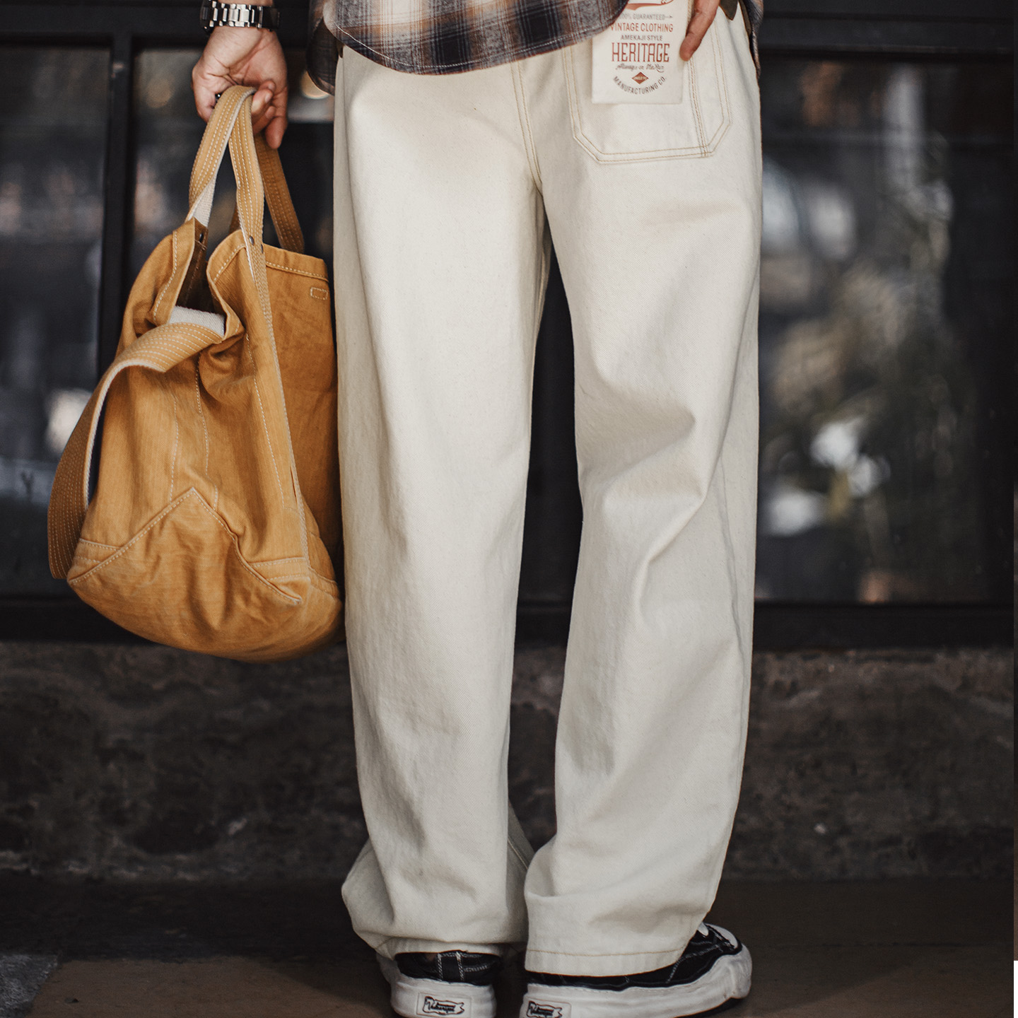 Maden Men's Vintage White Heav - Levis Jeans 501 recension och pris